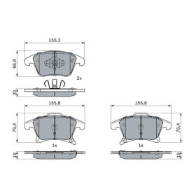 BOSCH Sada brzdových doštiček 0 986 424 445_thumb5