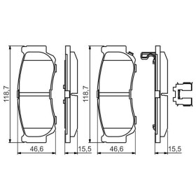 BOSCH Sada brzdových doštiček 0 986 494 628_thumb7