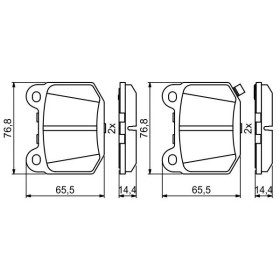 BOSCH Sada brzdových doštiček 0 986 494 865_thumb7