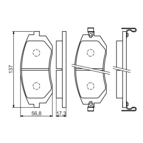 BOSCH Sada brzdových doštiček 0 986 494 558_thumb5