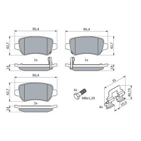 BOSCH Sada brzdových doštiček 0 986 494 654_thumb7