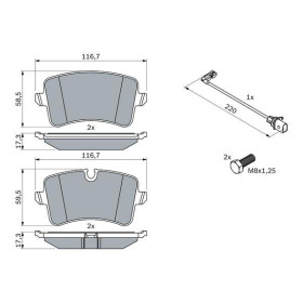 BOSCH Sada brzdových doštiček 0 986 494 488_thumb5