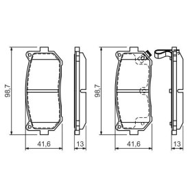 BOSCH Sada brzdových doštiček 0 986 424 693_thumb5