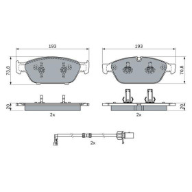 BOSCH Sada brzdových doštiček 0 986 494 987_thumb5