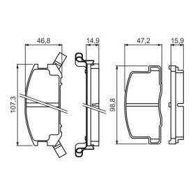 BOSCH Sada brzdových doštiček 0 986 494 412_thumb5