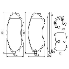 BOSCH Sada brzdových doštiček 0 986 494 587_thumb7