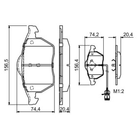 BOSCH Sada brzdových doštiček 0 986 460 937_thumb5