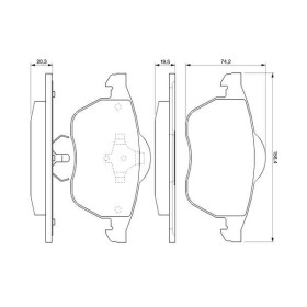 BOSCH Sada brzdových doštiček 0 986 424 460_thumb7