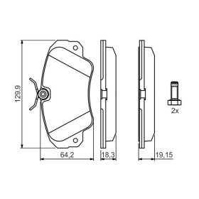 BOSCH Sada brzdových doštiček 0 986 460 939_thumb5