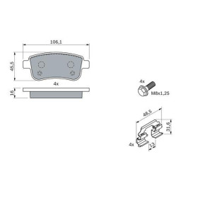 BOSCH Sada brzdových doštiček 0 986 494 384_thumb7