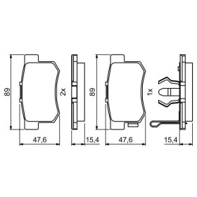 BOSCH Sada brzdových doštiček 0 986 494 233_thumb7