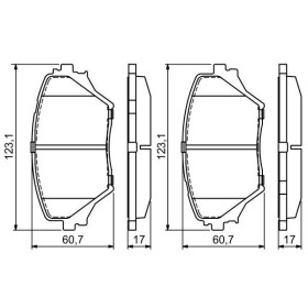 BOSCH Sada brzdových doštiček 0 986 424 719_thumb5