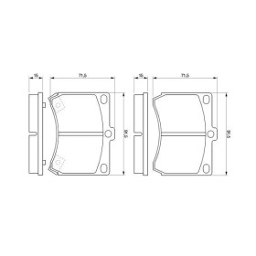 BOSCH Sada brzdových doštiček 0 986 460 974_thumb5