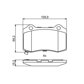 BOSCH Sada brzdových doštiček 0 986 494 708_thumb7