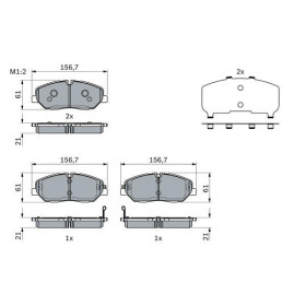 BOSCH Sada brzdových doštiček, kotouč. brzda 0 986 424 395_thumb7