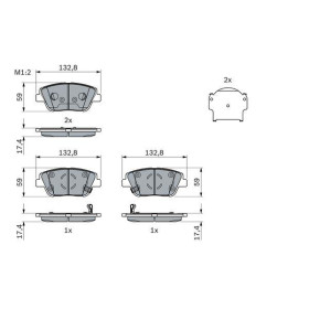 BOSCH Sada brzdových doštiček, kotouč. brzda 0 986 494 984_thumb7