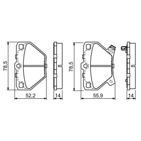 BOSCH Sada brzdových doštiček 0 986 424 630_thumb5