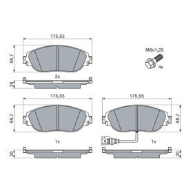 BOSCH Sada brzdových doštiček 0 986 494 704_thumb7