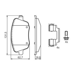 BOSCH Sada brzdových doštiček 0 986 424 829_thumb5