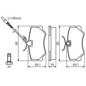 BOSCH Sada brzdových doštiček 0 986 492 090_thumb5