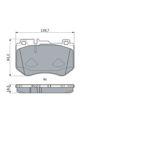 BOSCH Sada brzdových doštiček, kotouč. brzda 0 986 494 777_thumb5