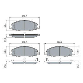 BOSCH Sada brzdových doštiček, kotouč. brzda 0 986 494 901_thumb7