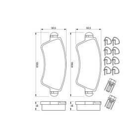 BOSCH Sada brzdových doštiček 0 986 424 801_thumb5