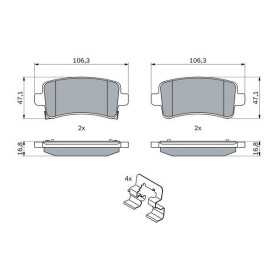 BOSCH Sada brzdových doštiček 0 986 424 124_thumb7