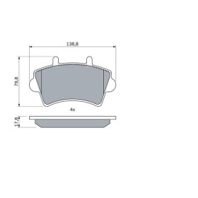 BOSCH Sada brzdových doštiček 0 986 494 031_thumb5