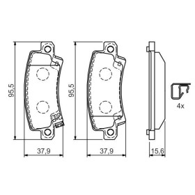 BOSCH Sada brzdových doštiček 0 986 424 790_thumb5