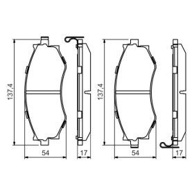 BOSCH Sada brzdových doštiček, kotouč. brzda 0 986 494 571_thumb5