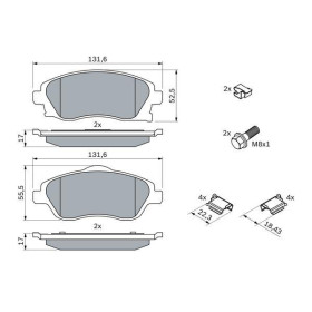 BOSCH Sada brzdových doštiček 0 986 494 625_thumb7