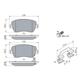 BOSCH Sada brzdových doštiček 0 986 494 160_thumb5