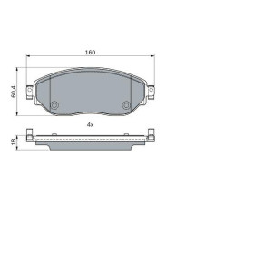 BOSCH Sada brzdových doštiček 0 986 494 741_thumb5