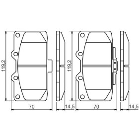 BOSCH Sada brzdových doštiček 0 986 494 398_thumb5