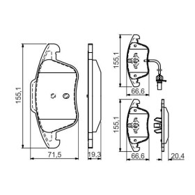 BOSCH Sada brzdových doštiček 0 986 494 538_thumb7