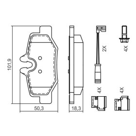 BOSCH Sada brzdových doštiček 0 986 494 603_thumb5