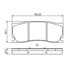 BOSCH Sada brzdových doštiček: 0 986 494 868_thumb7