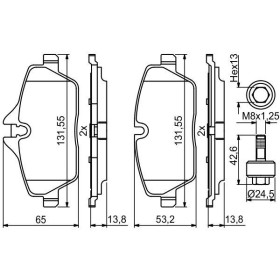 BOSCH Sada brzdových doštiček 0 986 494 813_thumb7