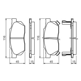 BOSCH Sada brzdových doštiček 0 986 490 440_thumb5