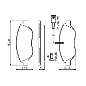 BOSCH Sada brzdových doštiček 0 986 424 595_thumb5