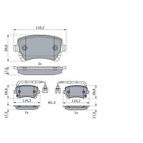 BOSCH Sada brzdových doštiček 0 986 424 057_thumb7