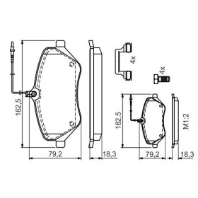 BOSCH Sada brzdových doštiček 0 986 494 585_thumb7