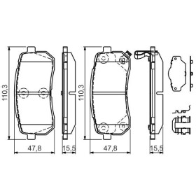 BOSCH Sada brzdových doštiček 0 986 494 608_thumb7