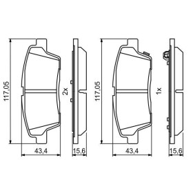 BOSCH Sada brzdových doštiček 0 986 494 766_thumb7