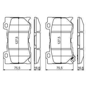 BOSCH Sada brzdových doštiček 0 986 494 707_thumb7