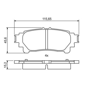 BOSCH Sada brzdových doštiček 0 986 494 873_thumb7