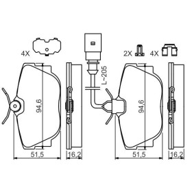 BOSCH Sada brzdových doštiček 0 986 494 619_thumb7