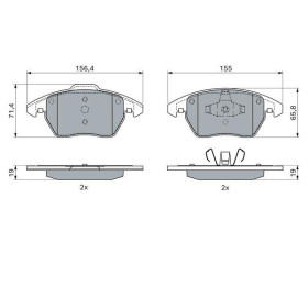 BOSCH Sada brzdových doštiček 0 986 424 825_thumb5