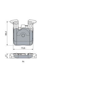 BOSCH Sada brzdových doštiček 0 986 494 948_thumb7